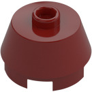 LEGO Dark Red Brick 2 x 2 Round with Sloped Sides (98100)