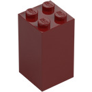 LEGO Rojo oscuro Ladrillo 2 x 2 x 3 (30145)