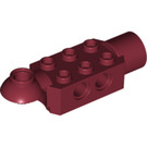 LEGO Dark Red Brick 2 x 3 with Horizontal Hinge and Socket (47454)