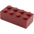 LEGO Dunkelrot Backstein 2 x 4 (3001 / 72841)