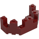 LEGO Rosso scuro Mattoncino 4 x 8 x 2.3 Turret Superiore (6066)