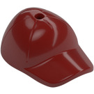 LEGO Dark Red Cap with Short Curved Bill with Hole on Top (11303)