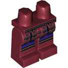 LEGO Donkerrood Clouse Minifigure Heupen en benen (3815 / 19887)