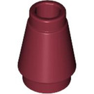 LEGO Dark Red Cone 1 x 1 with Top Groove (28701 / 59900)