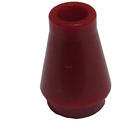 LEGO Dark Red Cone 1 x 1 without Top Groove (4589 / 6188)