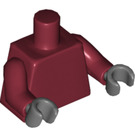 LEGO Dunkelrot Conquistador Minifig Torso (973 / 88585)