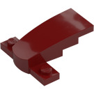 LEGO Dark Red Curved Front End and Base 4 x 4 x 1.3 (93589)