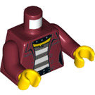 LEGO Rouge foncé Daisy Kaboom Minifig Torse (973 / 76382)