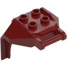 LEGO Rosso scuro Design Mattoncino 4 x 3 x 3 con 3.2 Shaft (27167)