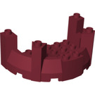 LEGO Dark Red Duplo Castle Turret 5 x 8 x 3 (52027)