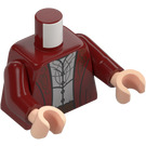 LEGO Ciemno czerwony Elrond z Ciemno czerwony Robe Minifigurka Tułów (973 / 76382)