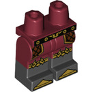 LEGO Donkerrood Evil Macaque Minifigure Heupen en benen (3815 / 76864)