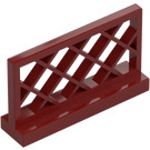 LEGO Tummanpunainen Aita 1 x 4 x 2 Lattice (3185)