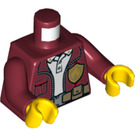LEGO Dark Red Fire Chief Freya McCloud Minifig Torso (973 / 76382)