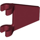 LEGO Dark Red Flag 2 x 2 Angled without Flared Edge (44676)