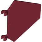 LEGO Dark Red Flag 5 x 6 Hexagonal with Thick Clips (17979 / 53913)