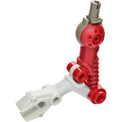 LEGO Dark Red Galidor Limb Mechanical with Ribbed Section, Gray Claw, and DkGray Pin