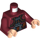 LEGO Donkerrood Gloin Torso (973 / 76382)