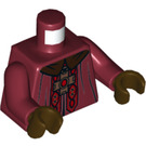 LEGO Тъмно червено Godric Gryffindor минифиг Торс (973 / 76382)