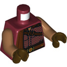 LEGO Dark Red Greef Karga Minifig Torso (973 / 76382)