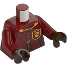 LEGO Ciemno czerwony Gryffindor Quidditch Minifigurka Tułów (973 / 76382)