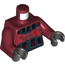 LEGO Dark Red Guavian Security Soldier Minifig Torso (973 / 76382)