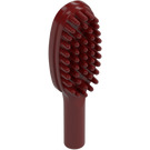 LEGO Rojo oscuro Hairbrush con mango corto (10 mm) (3852)