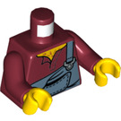 LEGO Dunkelrot Hank Haystack Minifigur Torso (973 / 76382)