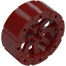 LEGO Dark Red Hard Plastic Wheel Ø56 x 22 with Spokes (55817 / 61745)