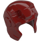 LEGO Ciemno czerwony Kask z Ear I Forehead Guards (10907)