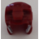 LEGO Dark Red Helmet with Ear and Forehead Guards with Silver Edges (10907)