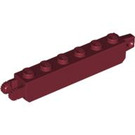 LEGO Rouge foncé Charnière Brique 1 x 6 Verrouillage Double (30388 / 53914)