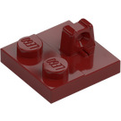 LEGO Dark Red Hinge Plate 2 x 2 with 1 Locking Finger on Top (53968 / 92582)