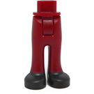 LEGO Donkerrood Heup met Pants met Zwart Shoes (35584)