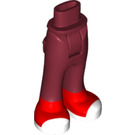LEGO Dark Red Hip with Pants with Red Shoes and White Toe Caps (16985)