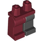 레고 진한 빨간색 엉덩이 ~와 함께 검은색 왼쪽 다리 그리고 진한 빨간색 오른쪽 다리 (3815 / 73200)