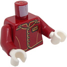 LEGO Donkerrood Hotel Bellhop Minifiguur Torso (973 / 76382)