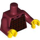 LEGO Dunkelrot Hun Warrior Minifig Torso (973 / 88585)