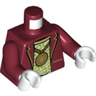 LEGO Dark Red Invizable Minifig Torso (973 / 76382)