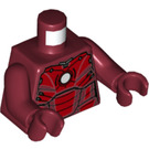 LEGO Rojo oscuro Iron Hombre Mark 3 Minifigura Torso (973 / 76382)