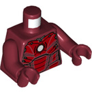 LEGO Dunkelrot Iron Man Mark 3 Minifig Torso (973 / 76382)
