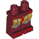 LEGO Dark Red Iron Man Mark 6 Battle-Damaged Armor Minifigure Hips and Legs (73200 / 103692)