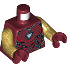 LEGO Dunkelrot Iron Man Mark 85 Minifig Torso (973 / 76382)