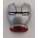 LEGO Dark Red Iron Man Mask with Silver Faceplate