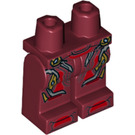 LEGO Dunkelrot Iron Man Minifigure Hüften und Beine (3815 / 37761)