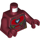 LEGO Dark Red Iron Man MK50 Minifig Torso (973 / 76382)