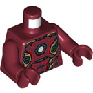 LEGO Rojo oscuro Iron Hombre con Mark 45 Armadura Minifigura Torso (973 / 76382)