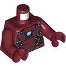 LEGO Rojo oscuro Iron Hombre con Mark 46 Armadura Minifigura Torso (973 / 76382)