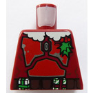 LEGO Dark Red Jango Fett, Holiday Torso without Arms (973)