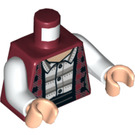 LEGO Donkerrood Janine Melnitz Minifig Torso (973 / 76382)